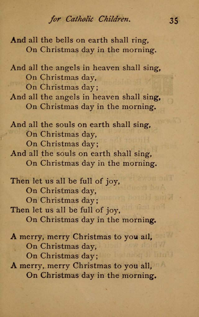 Hymns and Songs for Catholic Children page 35