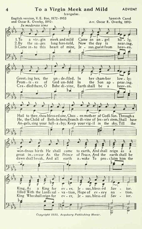 Hymns and Songs for Church Schools page 4