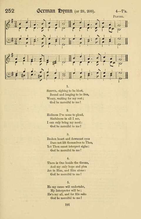 Hymns and Songs: for Mission Services and Conventions, with tunes (Enlarged ed.) page 191
