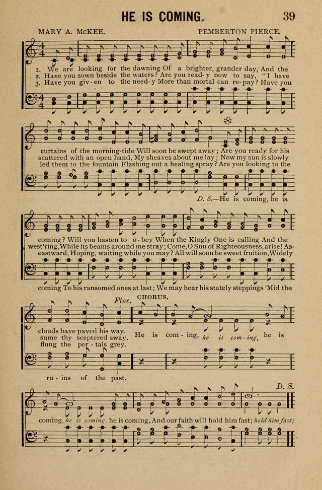 The Helper in Sacred Song: for Sunday-schools, churches, and devotional services page 39