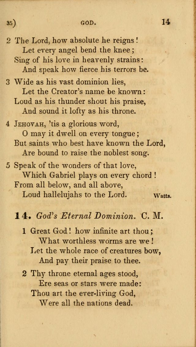 Hymns for Social Worship: selected from Watts, Doddridge, Newton, Cowper, Steele and others page 35