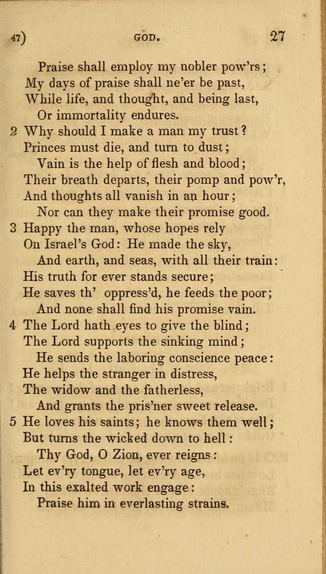 Hymns for Social Worship: selected from Watts, Doddridge, Newton, Cowper, Steele and others page 47