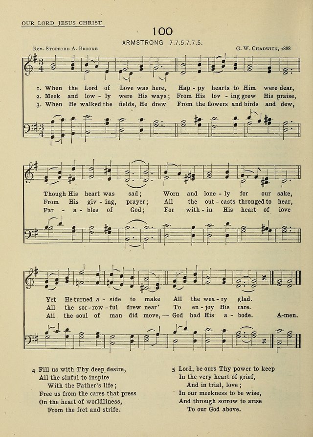 Hymns and Tunes for Schools page 100