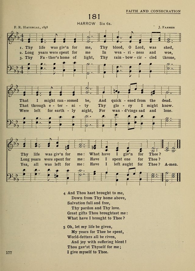 Hymns and Tunes for Schools page 177
