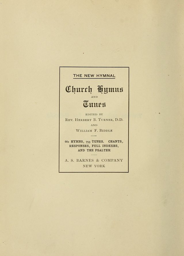 Hymns and Tunes for Schools page vi