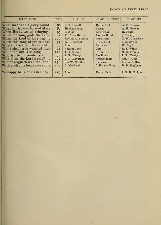 Hymns and Tunes for Schools page xix