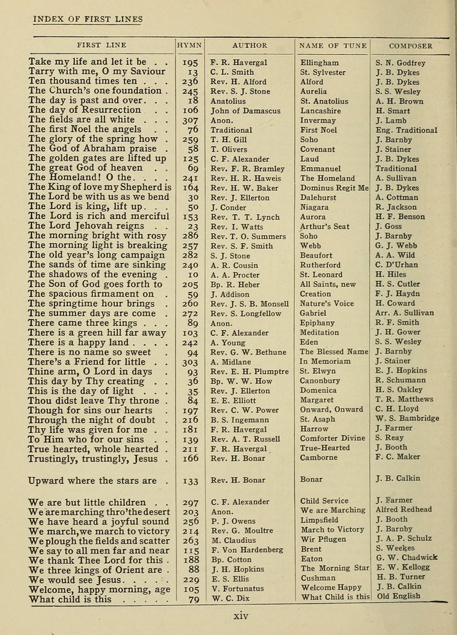 Hymns and Tunes for Schools page xviii