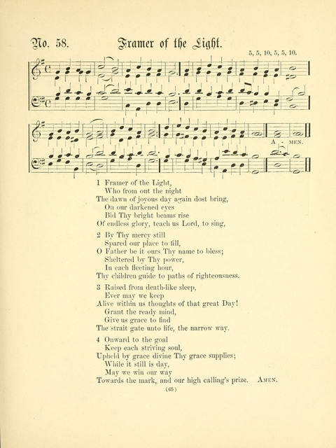 Hymn Tunes: being further contributions to the hymnody of the church page 65