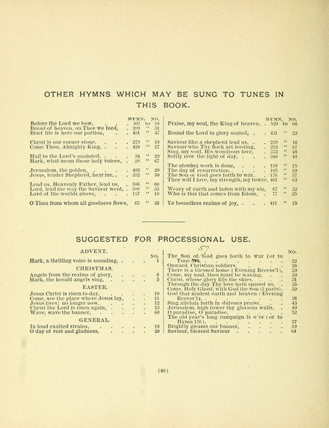 Hymn Tunes: being further contributions to the hymnody of the church page 80