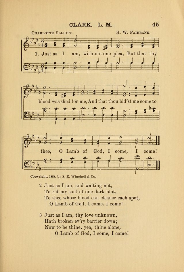 Hymn and Tune Book: for Schools and Colleges page 45