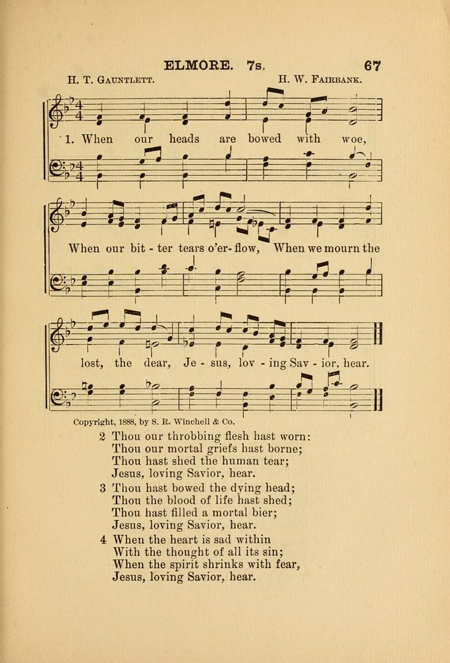 Hymn and Tune Book: for Schools and Colleges page 67