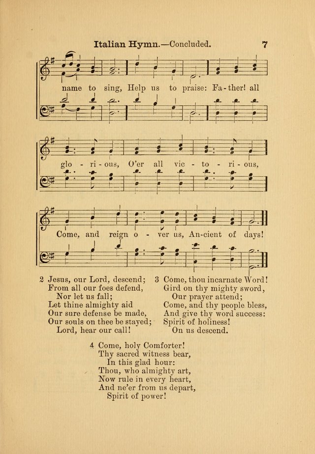 Hymn and Tune Book: for Schools and Colleges page 7
