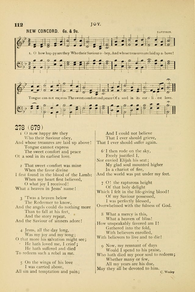 Hymn and Tune Book for Use in Old School or Primitive Baptist Churches page 112