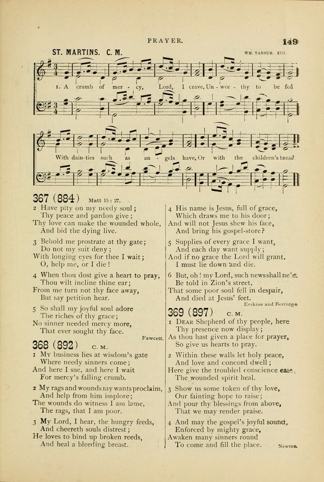 Hymn and Tune Book for Use in Old School or Primitive Baptist Churches page 149
