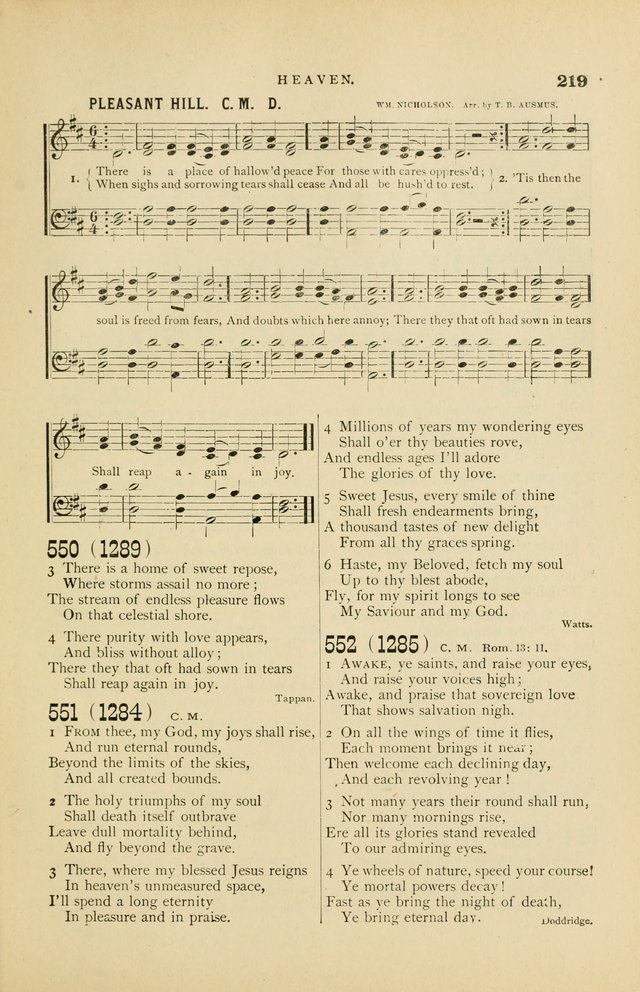 Hymn and Tune Book for Use in Old School or Primitive Baptist Churches page 219