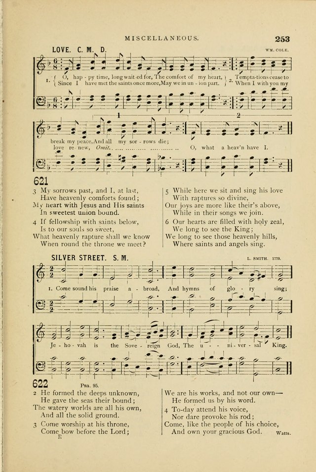 Hymn and Tune Book for Use in Old School or Primitive Baptist Churches page 253