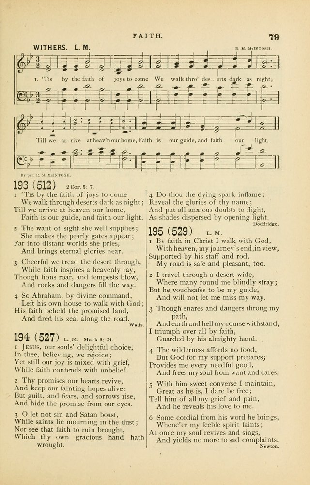 Hymn and Tune Book for Use in Old School or Primitive Baptist Churches page 79