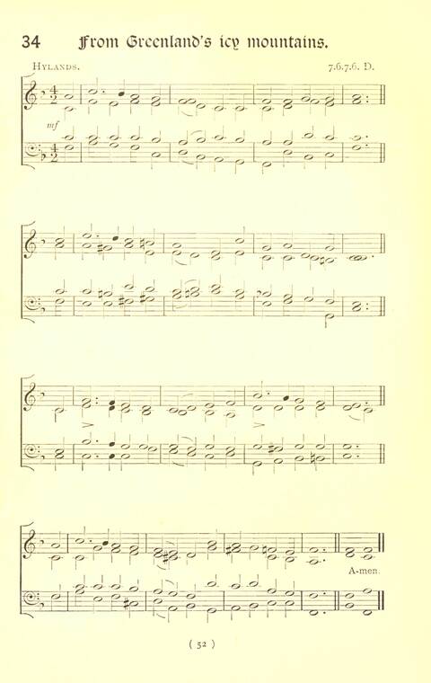Hymn Tunes and Carols page 52