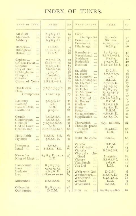 Hymn Tunes and Carols page xiii