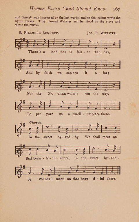 Hymns That Every Child Should Know: A selection of the best hymns of all nations for young people page 167