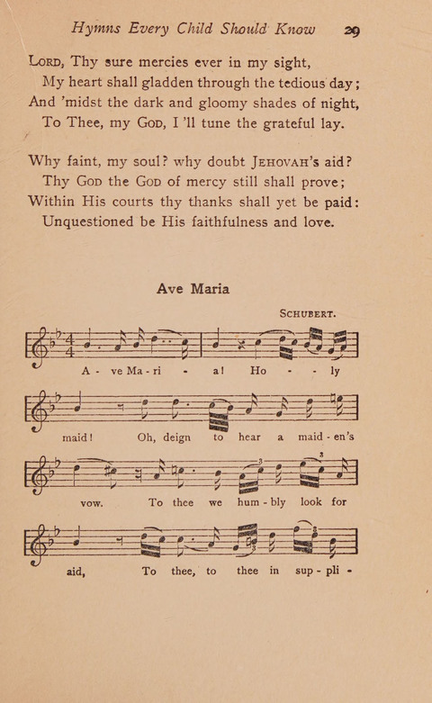 Hymns That Every Child Should Know: A selection of the best hymns of all nations for young people page 29