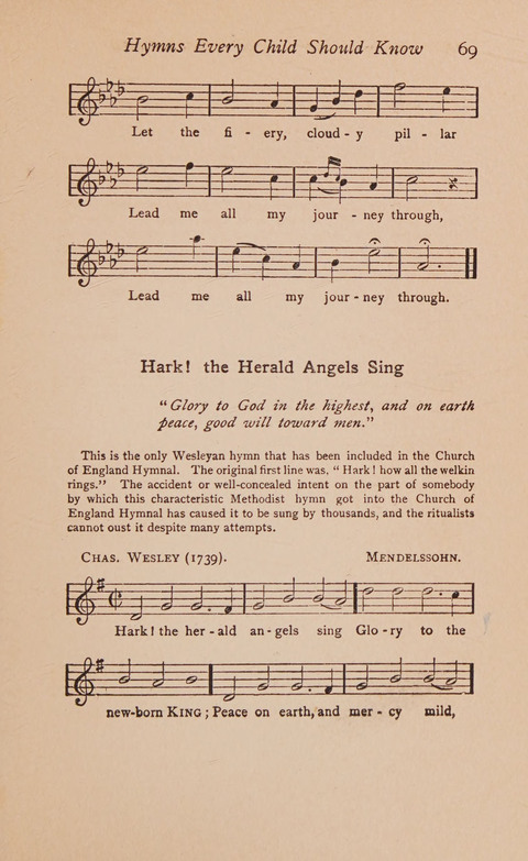 Hymns That Every Child Should Know: A selection of the best hymns of all nations for young people page 69