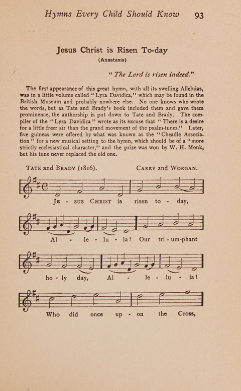 Hymns That Every Child Should Know: A selection of the best hymns of all nations for young people page 93