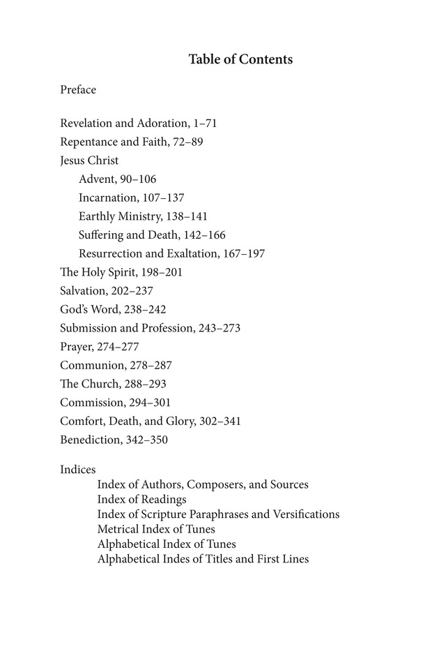 Hymns to the Living God page iii