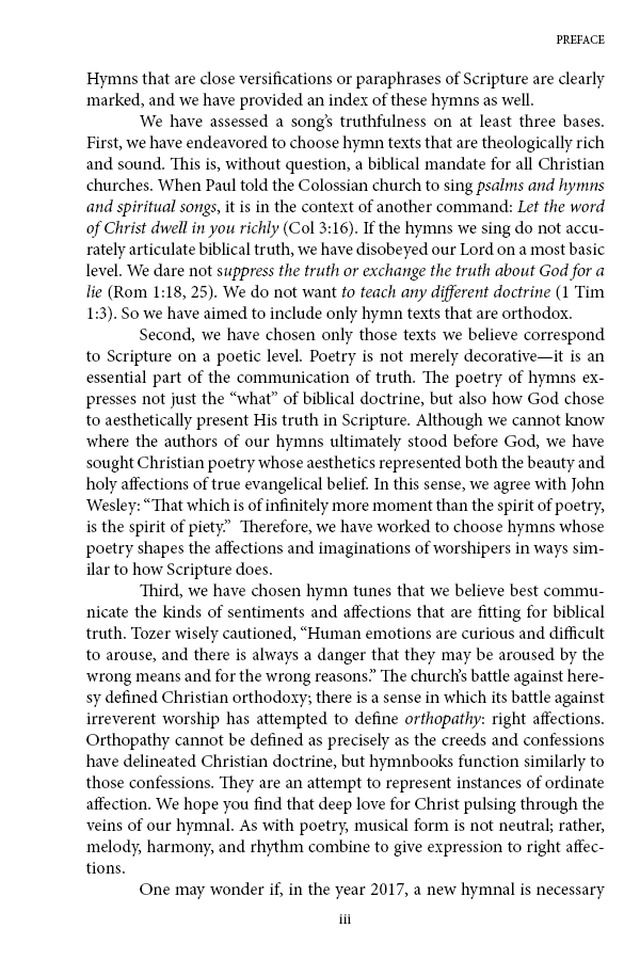 Hymns to the Living God page vii