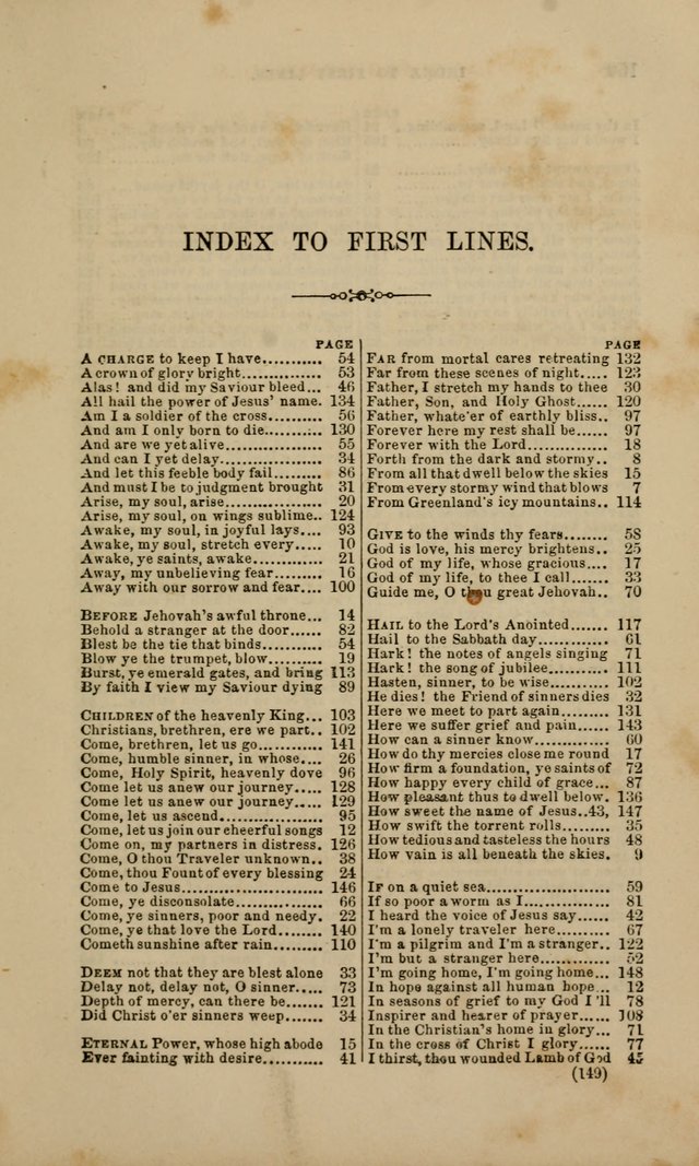 Hymns and Tunes for Prayer and Social Meetings page 149