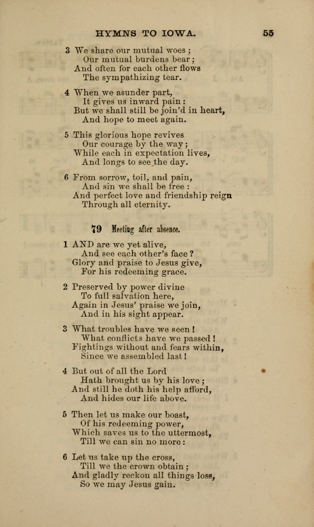 Hymns and Tunes for Prayer and Social Meetings page 55