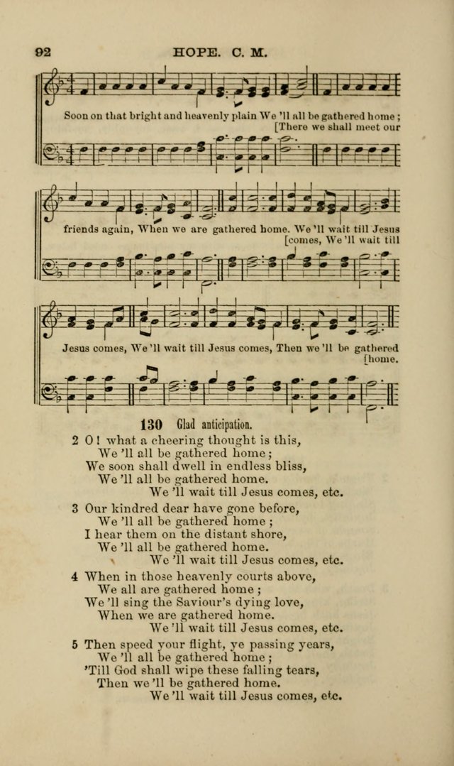 Hymns and Tunes for Prayer and Social Meetings page 92