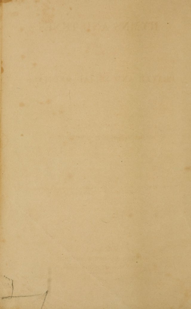 Hymns and Tunes for Prayer and Social Meetings page vi