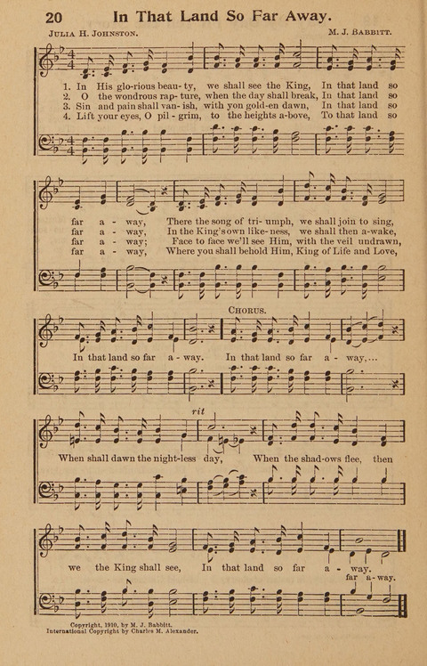 Hymns Tried and True: is a collection of new and old hymns suitable for evangelistic meetings young people