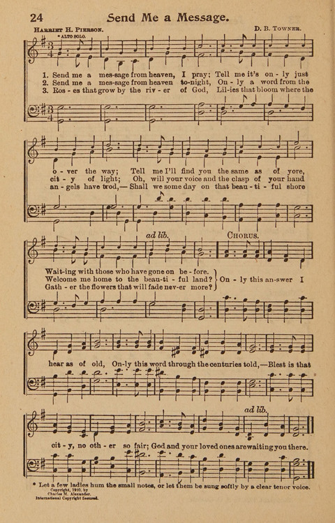 Hymns Tried and True: is a collection of new and old hymns suitable for evangelistic meetings young people