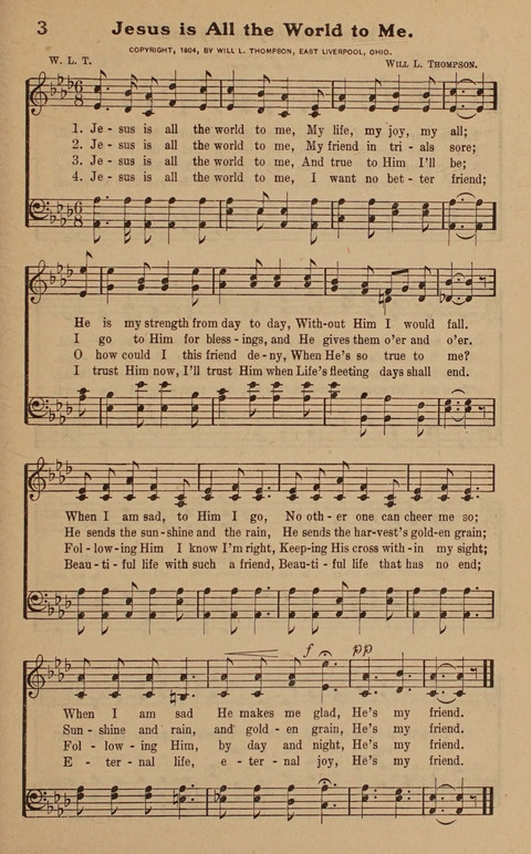 Hymns Tried and True: is a collection of new and old hymns suitable for evangelistic meetings young people