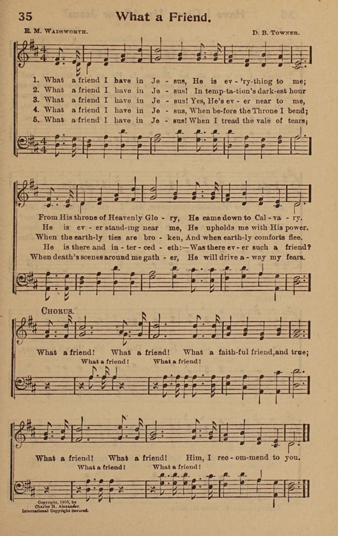 Hymns Tried and True: is a collection of new and old hymns suitable for evangelistic meetings young people
