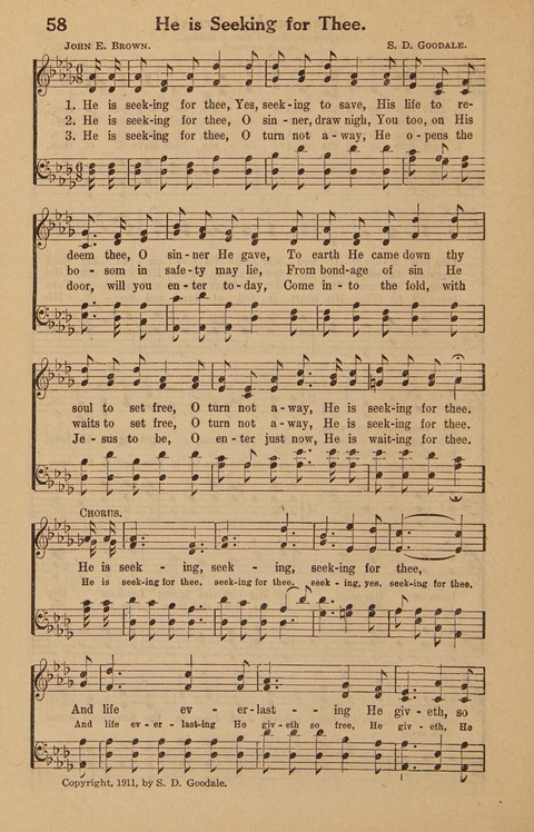 Hymns Tried and True: is a collection of new and old hymns suitable for evangelistic meetings young people