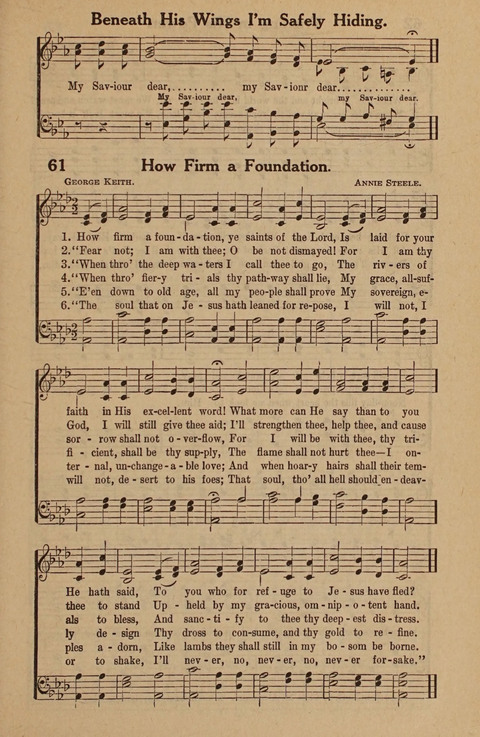 Hymns Tried and True: is a collection of new and old hymns suitable for evangelistic meetings young people