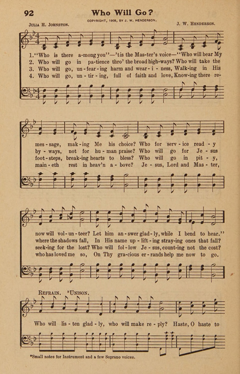 Hymns Tried and True: is a collection of new and old hymns suitable for evangelistic meetings young people