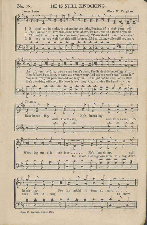 His Voice of Love: for Sunday-schools, singing-schools, revivals, conventions page 19