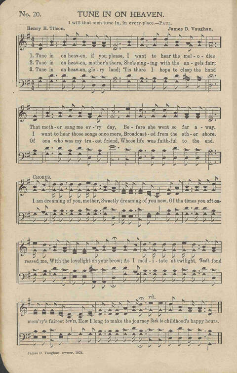 His Voice of Love: for Sunday-schools, singing-schools, revivals, conventions page 20