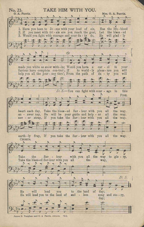 His Voice of Love: for Sunday-schools, singing-schools, revivals, conventions page 23
