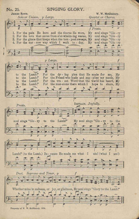 His Voice of Love: for Sunday-schools, singing-schools, revivals, conventions page 25