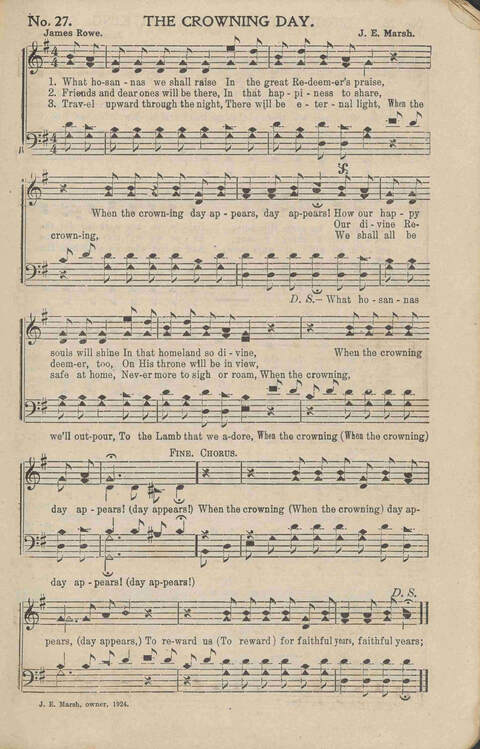 His Voice of Love: for Sunday-schools, singing-schools, revivals, conventions page 27