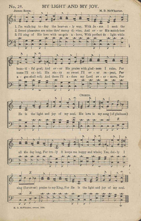 His Voice of Love: for Sunday-schools, singing-schools, revivals, conventions page 29
