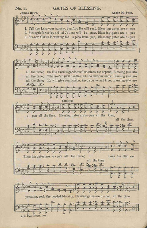His Voice of Love: for Sunday-schools, singing-schools, revivals, conventions page 3