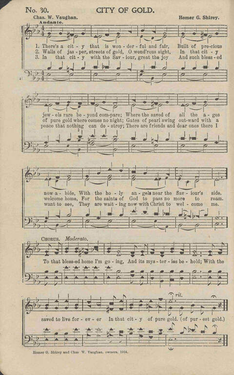 His Voice of Love: for Sunday-schools, singing-schools, revivals, conventions page 30
