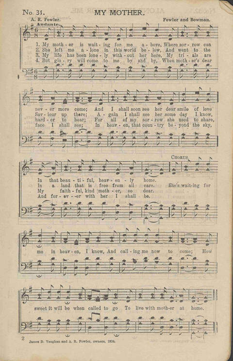 His Voice of Love: for Sunday-schools, singing-schools, revivals, conventions page 31