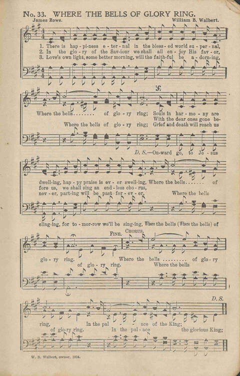 His Voice of Love: for Sunday-schools, singing-schools, revivals, conventions page 33
